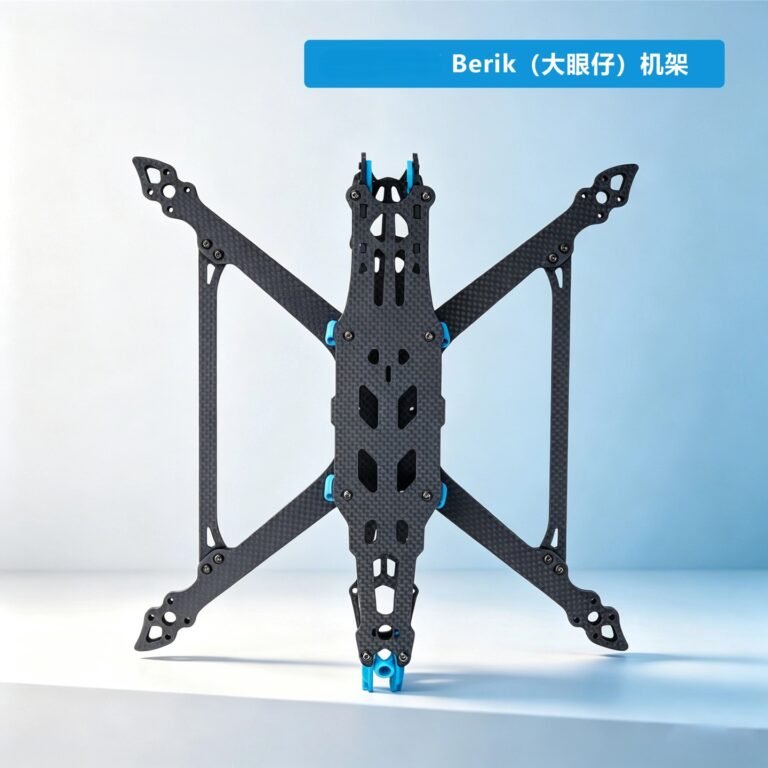 Berik 8-inch Big Eyes long-range FPV frame with blue TPU printed parts, photo 1