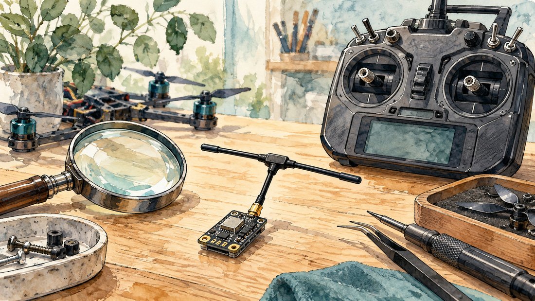 DronePartsFactory.com Elrs Receiver Workbench Watercolor